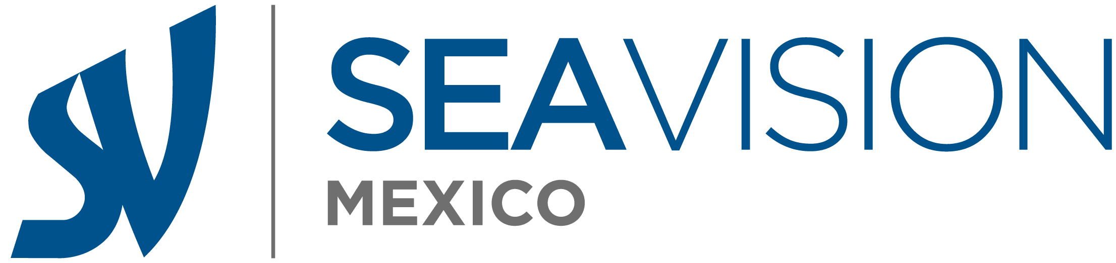logo Sea Vision mexico blue